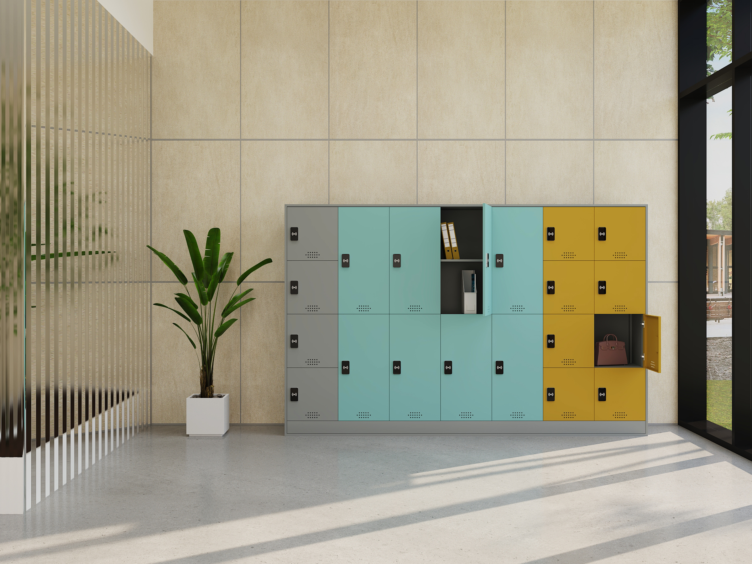 Secure, Organized Storage with Name Tags for Easy Identification